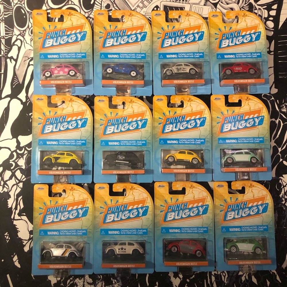 NEW Jada Punch Buggy VW Volkswagen Beetle Lot of 12 Slug Bug 14051 2022